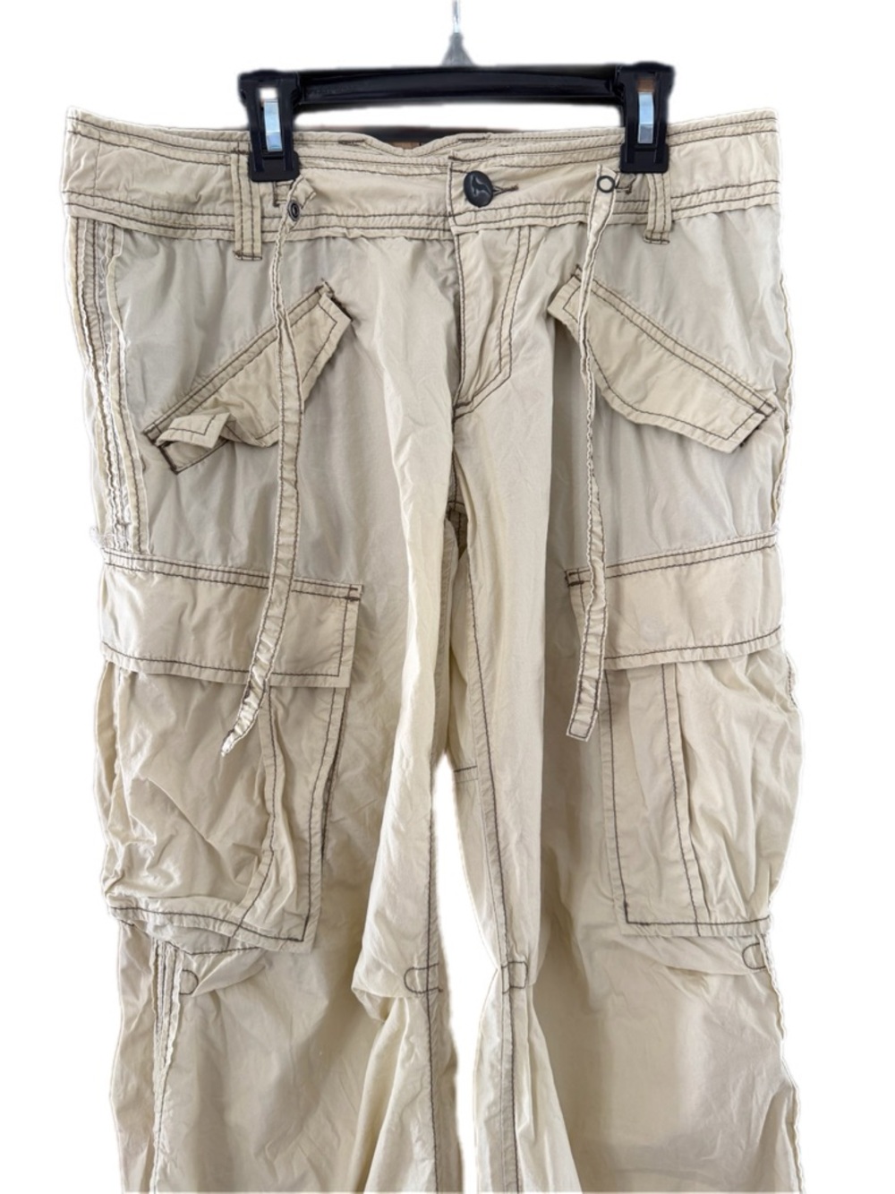 Free People Vintage Cargo pants Tan size 6 - Picture 5 of 14